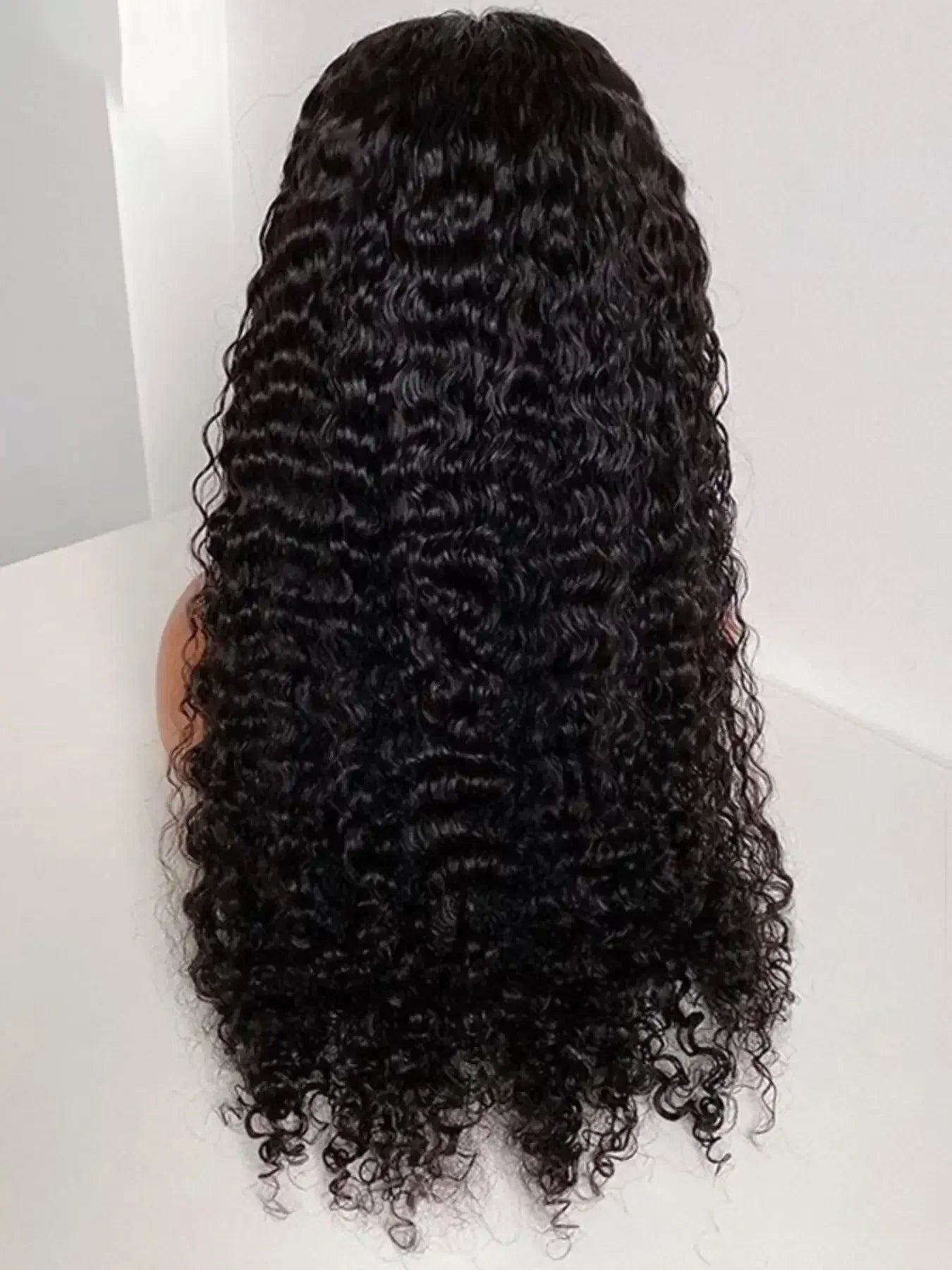 Soft Natural Black Kinky Curly Lace Front Wig